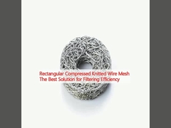 Rechteckiges, komprimiertes, gestricktes Drahtnetz Die beste Lösung für Filterwirksamkeit