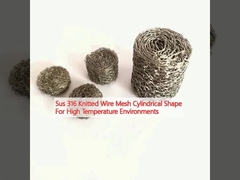 Sus 316 Geflechtetes Drahtnetz zylindrische Form für hohte Temperaturumgebungen