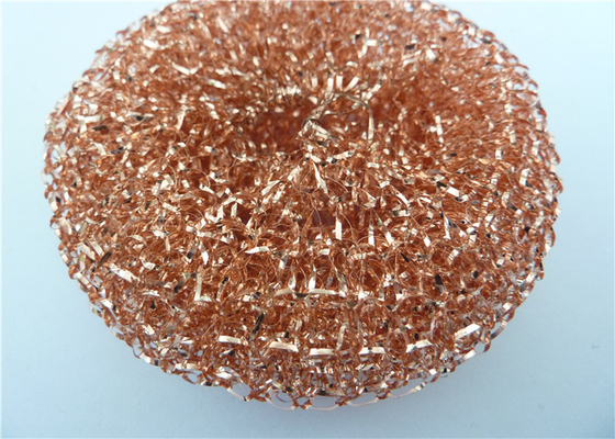 Dauerhafte 40g asphaltieren kupfernen Mesh Scourer für Topf-Küchen-Reinigung