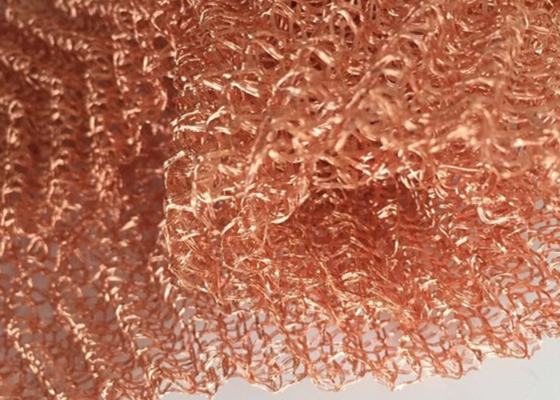 Gewölbtes/quetschverbundene kupferne gestrickte Maschendraht 0.18mm Soem für Filter