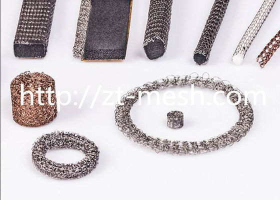 Vielseitiges, kompaktes gestricktes Drahtgeflecht mit einem Durchmesser von 50 mm, geeignet für Anwendungen zur Wärmedämmung, Geräuschreduzierung und Vibrationsdämpfung