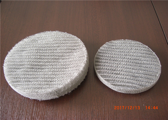 Rundung gestrickte Korrosionsbeständigkeit Mesh Demister Pads 0.23mm