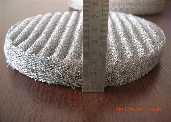 Rundung gestrickte Korrosionsbeständigkeit Mesh Demister Pads 0.23mm