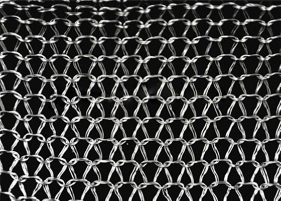 SS strickten Mesh Fabric 4*5mm Mesh Hole Gas Liquid AISI 301 für Demister