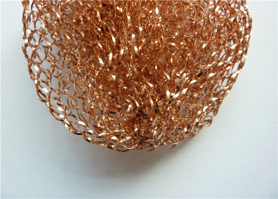 Dauerhafte 40g asphaltieren kupfernen Mesh Scourer für Topf-Küchen-Reinigung