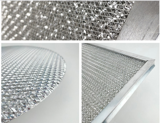 Mehrschichtiges Aluminiumfilter-Masche Soem drückte Bienenwaben-Belüftungsöffnungs-Silber-Farbe zusammen