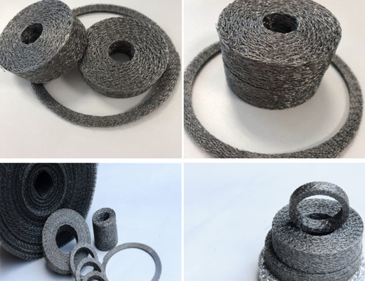 60*40*20mm gestrickter Draht Mesh Gasket Shockproof 30mm für Automobil-Schalldämpfer