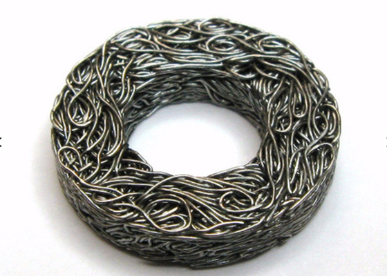 Zylinderförmiger stoßsicherer komprimierter gestrickter Draht Mesh Filter Stainless Steel 310 0.08mm-0.55mm