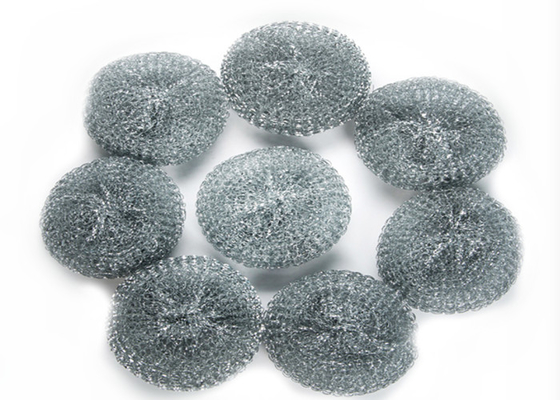 Galvanisierte Runde Edelstahl-Mesh Scourers 10g 15g formen die starke Reinigungskapazität