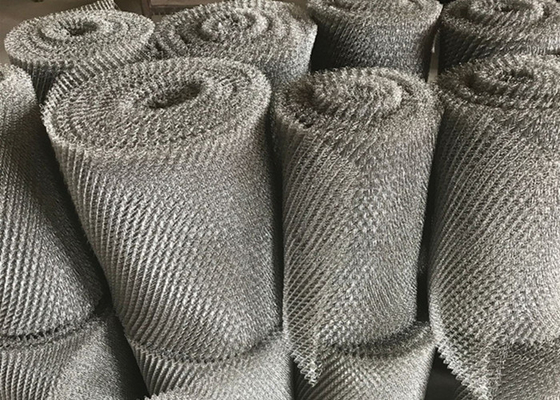 Edelstahl gestrickter Filter Draht-Mesh Tapes 0.20mm 95% für Katalysator-Masche