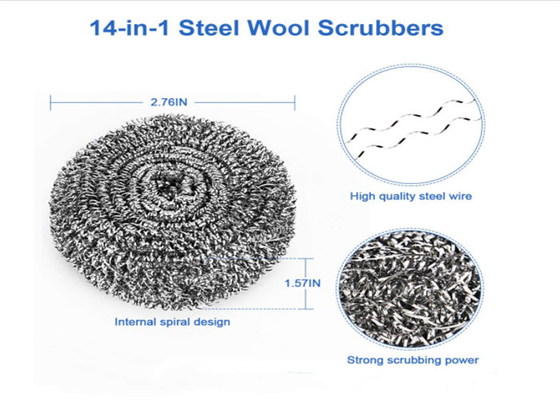 Wäscher-Reinigungs-Ball-Edelstahl-Küchen-Werkzeug Dia6*6mm 9g