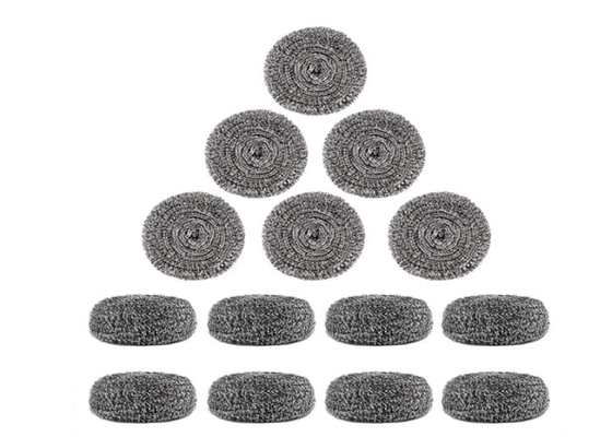 2*6cm Reinigungs-Ball Edelstahl-7.5g/silberner Metallküchen-Wäscher