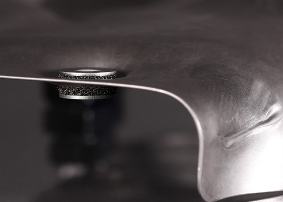 Weiß und Silber gestricktes Drahtnetz Filter Säure und Alkali Widerstand und Probe