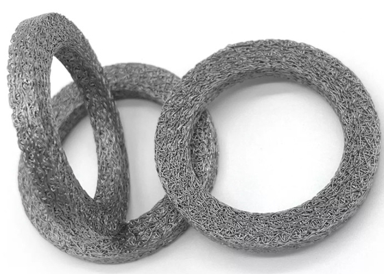 Weiß und Silber gestricktes Drahtnetz Filter Säure und Alkali Widerstand und Probe