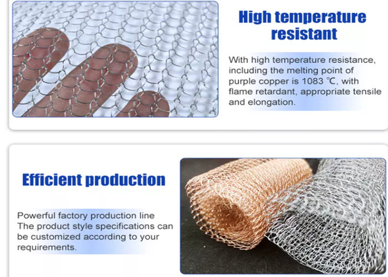 1m 1 Rolle 304 gestrickt Durchmesser Draht-Mesh Widths 300mm 0.15mm