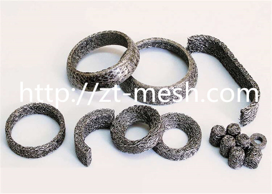 Gute Filterbeständigkeit Komprimiertes gestricktes Drahtnetz für Flüssigkeitsfilter 14 X 10 mm Durchmesser