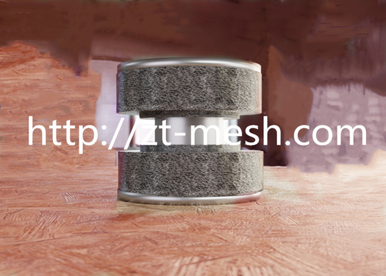 Schirm mit gestrickter Masche aus Messing