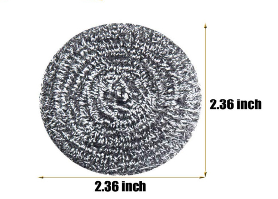 2*6cm Reinigungs-Ball Edelstahl-7.5g/silberner Metallküchen-Wäscher
