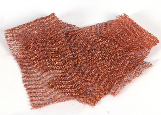 10 15 20cm Breite gestrickte kupferne Masche 0.23mm Dia Corrugated Surface